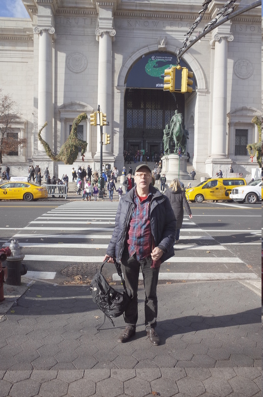 In front of the Museum of Natural History